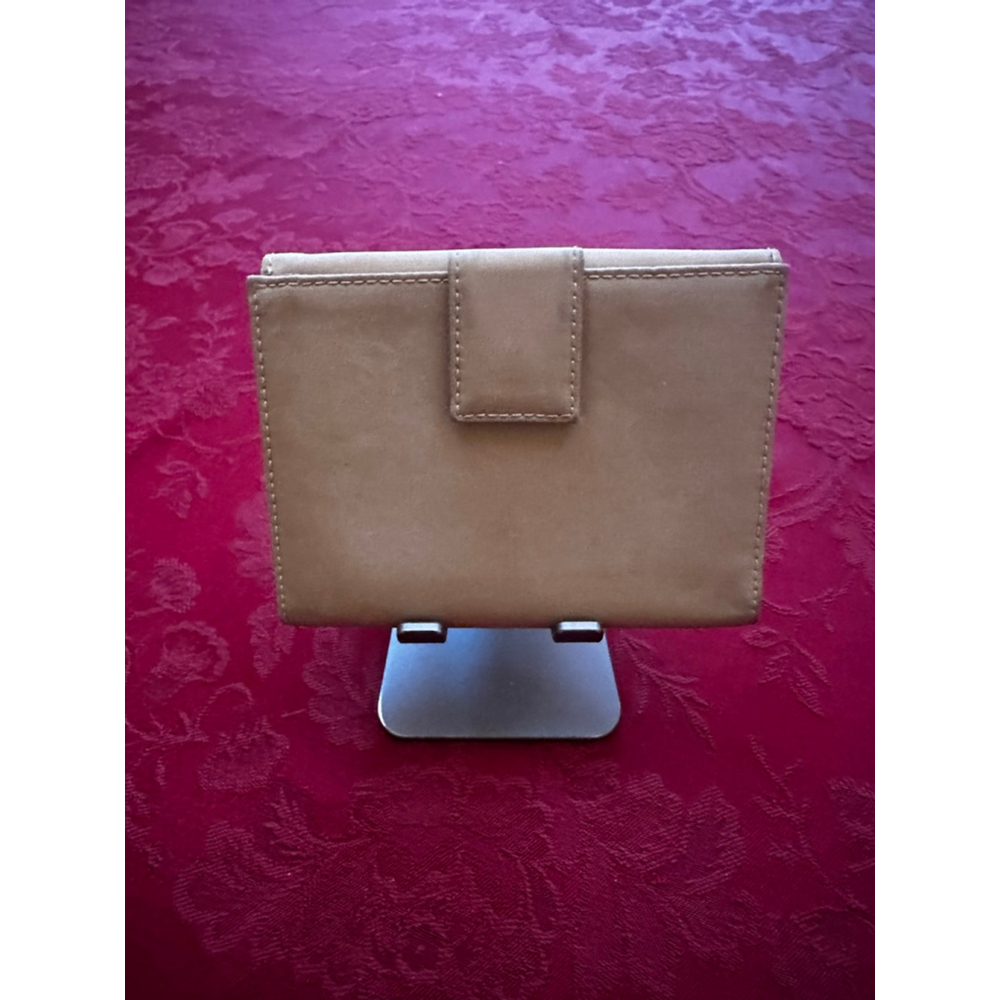 Prada Beige Nylon & Leather Compact Snap Wallet - Picture 3 of 14